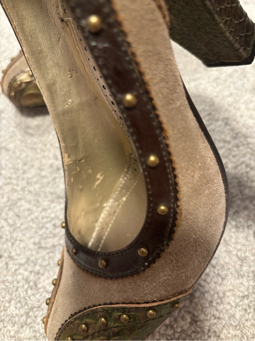 Sam Edelman Studded Suede Heels | Size 7.5 - Picture 13 of 13